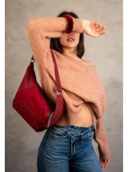 Fritzi aus Preußen Skórzana torebka "Gimmy Sky" w kolorze czerwonym - 32 x 24 x 6 cm rozmiar: onesize. Czerwone torby na ramię Fritzi aus Preußen, bez wzorów, z materiału, na ramię, bez dodatków. Za 123.25 zł.