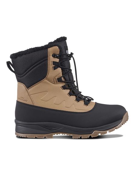 Icepeak Kozaki zimowe "Alofi" w kolorze czarno-jasnobrązowym rozmiar: 37. Brązowe kozaki Icepeak, na zimę, z materiału, bez obcasa, bez zapięcia. Za 288.52 zł.