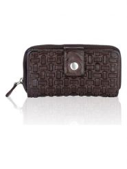 Bellicci Skórzany portfel w kolorze brązowym - 18 x 9,5 x 3,5 cm rozmiar: onesize. Brązowe portfele Bellicci, bez wzorów, z materiału. Za 144.92 zł.
