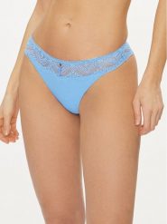 Selmark Stringi Matilda 31101 Niebieski. Niebieskie stringi Selmark, bez wzorów, z syntetyku. Za 79.99 zł.