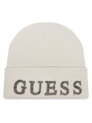 Guess Czapka AW5398 POL01 Écru. Czapki Guess, z aplikacjami, z wiskozy. Za 109.99 zł.