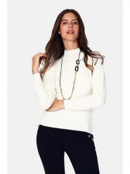 William de Faye Golf w kolorze białym rozmiar: 40. Białe golfy William de Faye, bez wzorów, z kaszmiru, bez ramiączek. Za 113.99 zł.