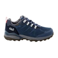 Buty trekkingowe damskie Jack Wolfskin Refugio Texapore Low. Niebieskie trekkingi Jack Wolfskin, trekkingowe. Za 359.99 zł.
