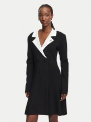 KARL LAGERFELD Sukienka koktajlowa B3W13038 Czarny A-Line Fit. Czarne sukienki KARL LAGERFELD, s, bez wzorów, z syntetyku, wizytowe, bez kołnierzyka, bez ramiączek. Za 1,199.00 zł.