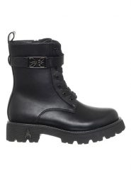 Patrizia Pepe Botki w kolorze czarnym rozmiar: 35. Czarne botki Patrizia Pepe, z aplikacjami, bez obcasa, bez zapięcia. Za 500.38 zł.