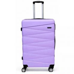 Walizka na kółkach Sapphire ST-2240 fioletowa - duża L DUO. Fioletowe walizki Sapphire, bez wzorów, duże. W wyprzedaży za 149.80 zł.