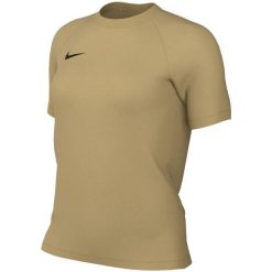 Koszulka damska Nike Dri-Fit Park VIII. Czarne bluzki Nike, bez wzorów, z poliesteru, sportowe, bez kołnierzyka, bez ramiączek. Za 66.99 zł.