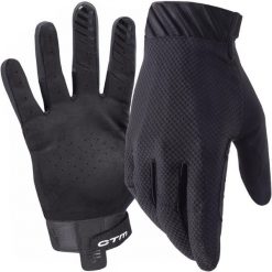 Rękawiczki rowerowe długie dla dorosłych MTB Enduro CTM Pathyst. Czarne rękawiczki CTM, bez wzorów, sportowe. Za 139.00 zł.