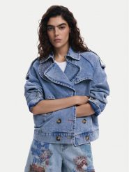 Desigual Kurtka jeansowa Ontario 25SWED57 Niebieski Regular Fit. Niebieskie kurtki Desigual, s, bez wzorów, z bawełny, bez kaptura. Za 409.99 zł.