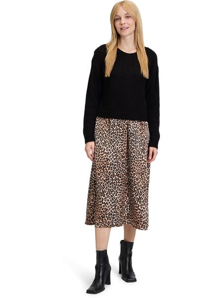 Vera Mont Sukienka w kolorze czarno-jasnobrązowym rozmiar: 40. Brązowe sukienki Vera Mont, bez wzorów, bez kołnierzyka, bez ramiączek, midi. Za 188.40 zł.