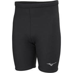 Legginsy midi Mizuno MZNRB. Czarne legginsy sportowe Mizuno, bez wzorów, do biegania. Za 216.00 zł.