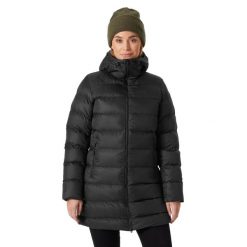 Kurtka uniwersalna damska Helly Hansen W Active Puffy Parka. Czarne parki Helly Hansen, m, z syntetyku, sportowe, z kapturem. Za 1,346.00 zł.