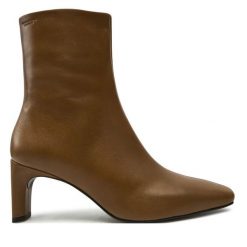Botki Vagabond Shoemakers. Brązowe botki Vagabond Shoemakers, bez wzorów, bez obcasa, na słupku, bez zapięcia. Za 859.99 zł.
