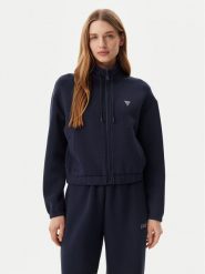 Guess Bluza V4BQ14 K7UW2 Granatowy Regular Fit. Niebieskie bluzy Guess, xl, z aplikacjami, z wiskozy, bez kaptura. Za 199.99 zł.