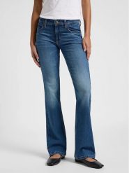 Lee Dżinsy "Jessica" - Bootcut - w kolorze niebieskim rozmiar: W27/L31. Niebieskie jeansy Lee, l, z aplikacjami. Za 169.95 zł.