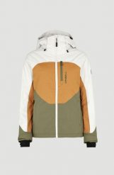 Kurtka zimowa na narty i snowboard damska O'Neill Carbonite 10K/10K. Brązowe kurtki narciarskie O'Neill, m, bez wzorów, z materiału, z kapturem, narciarskie. Za 399.00 zł.