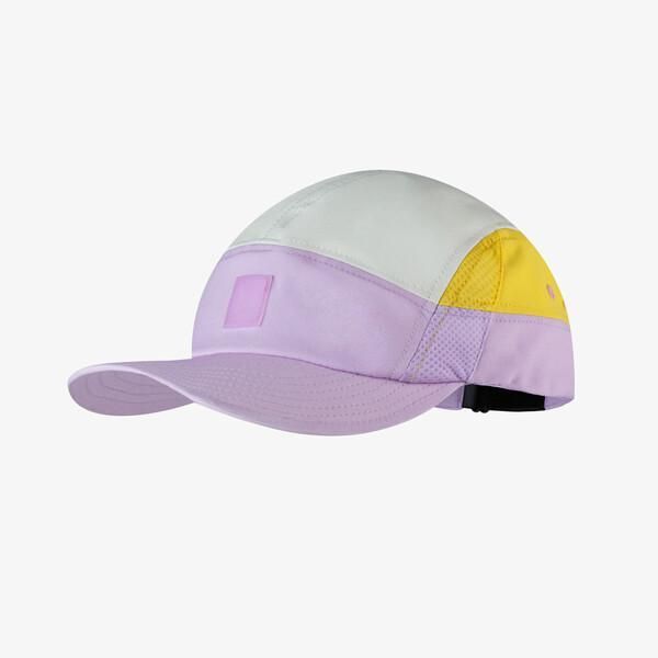 Czapka z daszkiem Buff 5 Panels Go Cap. Fioletowe czapki Buff, bez wzorów, z elastanu. Za 89.99 zł.