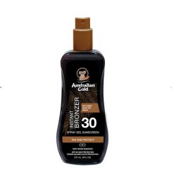 Australian Gold SPF 30 Spray Gel with Bronzer - Żel w sprayu do opalania z bronzerem Ochrona przeciwsłoneczna 237 ml. Kremy do opalania Australian Gold. Za 78.00 zł.