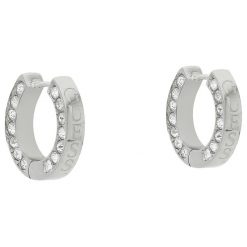 Kolczyki Guess. Szare kolczyki Guess, srebrne. Za 129.99 zł.