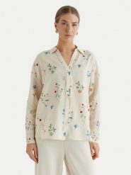 Vero Moda Koszula Josie 10315150 Beżowy Oversize. Brązowe koszule Vero Moda, xs, bez wzorów, z wiskozy, bez kołnierzyka, bez ramiączek. Za 169.99 zł.
