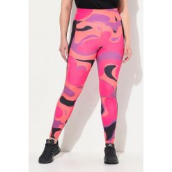 Damskie Legginsy sportowe szybkoschnące wysoki stan z recyklingu. Czerwone legginsy Ulla Popken, plus size, bez wzorów, z elastanu, z podwyższonym stanem. Za 244.99 zł.