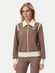 EA7 Emporio Armani Bluza 7W001328 AF25623 U6041 Brązowy Regular Fit. Brązowe bluzy EA7 Emporio Armani, xl, bez wzorów, z bawełny, bez kaptura. Za 714.99 zł.