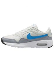 Nike Sportswear Sneakersy "Air Max SC" w kolorze biało-niebiesko-szarym rozmiar: 37,5. Białe trampki Nike Sportswear, bez wzorów, z materiału, bez zapięcia. Za 245.38 zł.