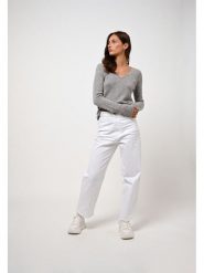 AUTHENTIC CASHMERE Kaszmirowy sweter "Chelsea" w kolorze szarym rozmiar: M. Szare swetry AUTHENTIC CASHMERE, m, bez wzorów, z kaszmiru, bez ramiączek. Za 460.12 zł.