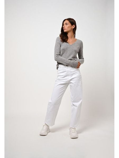 AUTHENTIC CASHMERE Kaszmirowy sweter "Chelsea" w kolorze szarym rozmiar: M. Szare swetry AUTHENTIC CASHMERE, m, bez wzorów, z kaszmiru, bez ramiączek. Za 565.65 zł.