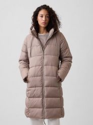 GAP Płaszcz zimowy w kolorze szarobrązowym rozmiar: XXL. Brązowe płaszcze GAP, na zimę, xxl, bez wzorów, z puchu, bez kaptura. Za 284.95 zł.