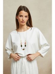 Plume Sweter "Adam" w kolorze białym rozmiar: M. Białe swetry Plume, m, bez wzorów, bez ramiączek. Za 136.45 zł.
