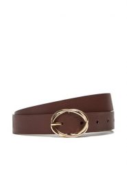 Tommy Hilfiger Pasek Damski Th Chic 2.5 AW0AW17932 Brązowy. Brązowe paski TOMMY HILFIGER, bez wzorów, ze skóry. Za 239.99 zł.