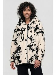 Alife and kickin Kurtka pluszowa "Jacqueline" w kolorze kremowo-czarnym rozmiar: M. Brązowe kurtki Alife and Kickin, m, bez wzorów, bez kaptura. Za 173.99 zł.