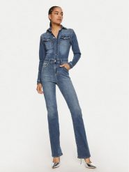 Liu Jo Kombinezon UF4093 D4615 78755 Niebieski Slim Fit. Niebieskie sukienki Liu Jo, bez wzorów, z bawełny, bez kołnierzyka, bez ramiączek. Za 599.99 zł.