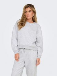 ONLY Bluza w kolorze jasnoszarym rozmiar: S. Szare bluzy Only, s, bez wzorów, bez kaptura. Za 74.99 zł.