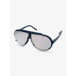 Okulary przeciwsłoneczne Uvex Esntl Pina - blue matt/mirror silver. Niebieskie okulary przeciwsłoneczne UVEX, bez wzorów, sportowe. Za 329.99 zł.