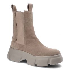 Botki damskie Carinii, zamszowa cholewka o miękkiej strukturze elastyczne wstawki po bokach masywna podeszwa o sportowym charakterze wygodny fason, b. Brązowe botki Carinii, bez wzorów, z zamszu, bez obcasa, na obcasie, bez zapięcia. Za 339.00 zł.