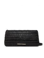 Calvin Klein Jeans Torebka Rouched Zip Top Bag LV04K3090G Czarny. Czarne torebki klasyczne Calvin Klein Jeans, bez wzorów, z jeansu, bez dodatków. Za 199.99 zł.