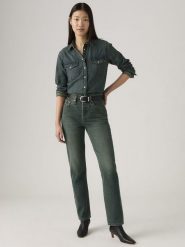 Levi's Dżinsy "501" - Mom fit - w kolorze niebieskim rozmiar: W24/L30. Niebieskie jeansy Levi's®, l, z aplikacjami, z podwyższonym stanem. Za 184.95 zł.