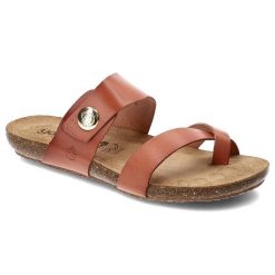 Brązowe Klapki Yokono Wygodne Buty Na Lato. Brązowe klapki Yokono, bez wzorów, ze skóry, bez obcasa. Za 155.00 zł.