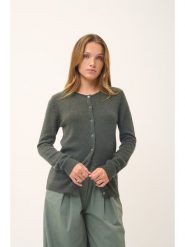 Just Cashmere Kaszmirowy kardigan "Katharine" w kolorze ciemnozielonym rozmiar: L. Zielone kardigany Just Cashmere, l, bez wzorów, z kaszmiru. Za 354.10 zł.