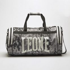 Torba treningowa Leone Mimetic. Szare torby na ramię LEONE 1947, bez wzorów, z materiału, sportowe, na ramię, duże, bez dodatków. Za 239.00 zł.