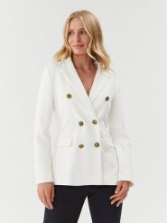 Marella Marynarka Eliot 2339110634 Biały Regular Fit. Białe marynarki i żakiety Marella, bez wzorów, z syntetyku. Za 589.99 zł.