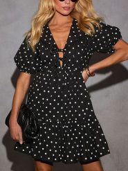 LA Angels Sukienka w kolorze czarno-białym rozmiar: S. Czarne sukienki LA Angels, na imprezę, s, bez wzorów, z wiskozy, bez kołnierzyka, bez ramiączek, mini. Za 148.96 zł.
