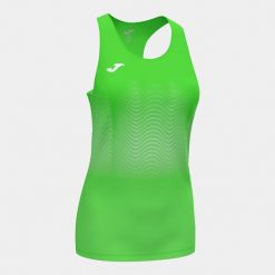 Tank top do biegania damski Joma Elite VII bez rękawów. Białe topy Joma, xl, bez wzorów, bez kołnierzyka, bez ramiączek. W wyprzedaży za 105.95 zł.