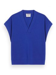 Scotch & Soda Bluza w kolorze niebieskim rozmiar: S. Niebieskie bluzy Scotch & Soda, s, bez wzorów, bez kaptura. Za 92.42 zł.