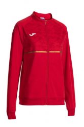 Bluza do biegania damska Joma Record III Full Zip. Czerwone bluzy Joma, l, bez wzorów, z materiału, bez kaptura. Za 292.00 zł.