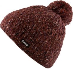 Elegancka zimowa czapka Eisbär WMS Tilla Pompon Czerwona dla Pań. Czerwone czapki Eisbar, bez wzorów, z materiału. Za 145.99 zł.