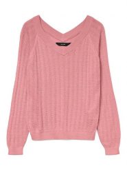 Vero Moda Sweter w kolorze jasnoróżowym rozmiar: XL. Różowe swetry Vero Moda, xl, bez wzorów, bez ramiączek. Za 87.45 zł.