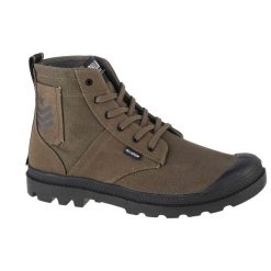 Buty sportowe Sneakersy unisex, Palladium Pampa Hi Army. Brązowe obuwie sportowe Palladium, na wiosnę, z gumy, bez zapięcia, trekkingowe. Za 556.00 zł.